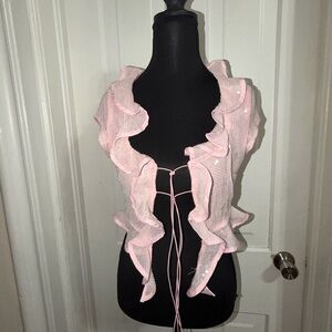 NWT Women's Musera size small Layering Top, crop top, wrap, dance top